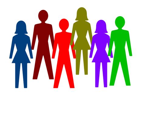 Colorful Group Of People Clip Art At Vector Clip Art Online