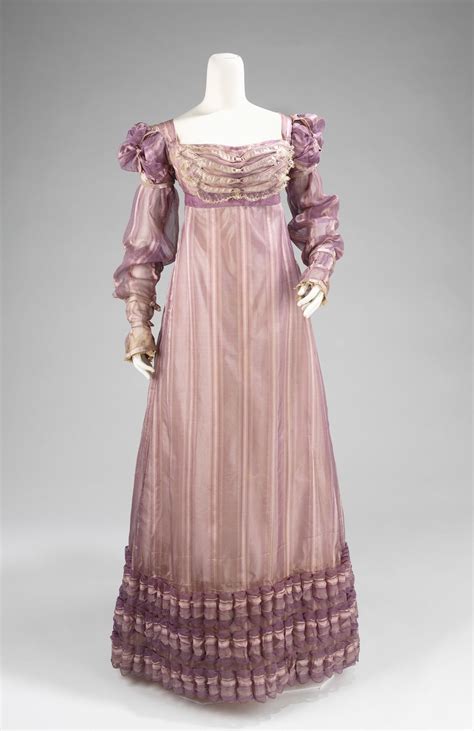 Ball Gown Ca 1820 American Silk Historical Dresses 1820s Fashion