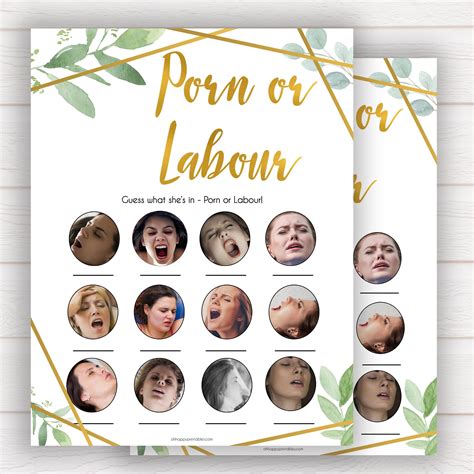 Porn Or Labor Porn Or Labour Porn Or Labor Game Greenery Etsy