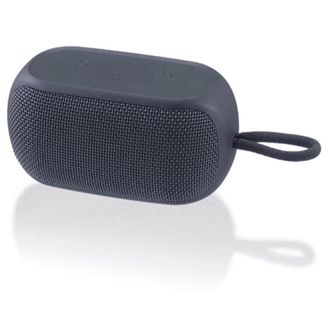 Onn Small Rugged Bluetooth Speaker With Wireless Technology Grey