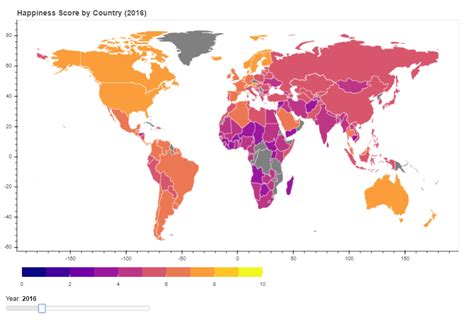 Visualizing World Happiness With An Interactive Map By