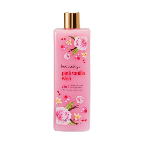 Bodycology Pink Vanilla Wish 2 In 1 Body Wash And Bubble Bath 16 Fl Oz