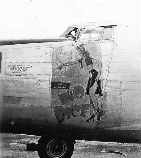 B 24 Liberator Nose Art No Dice 11th Bomb Group World War Photos