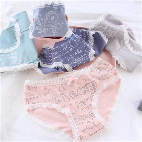 New Arrived Pcs Lot Girl Panties Underwear Lace Briefs Cotton Lingerie Soft Comfortable Bowknot