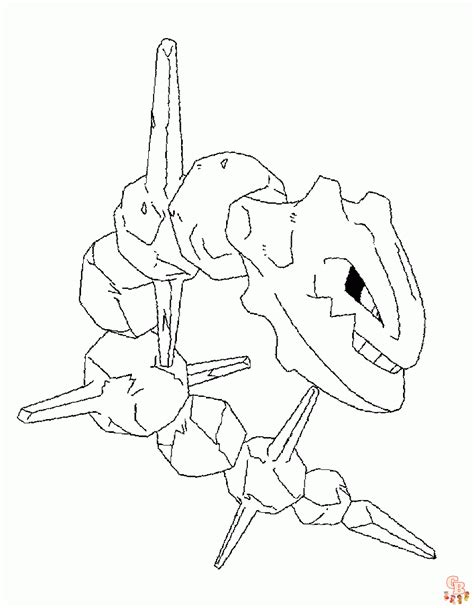 Steelix Coloring Page Printable And Easy To Print Coloring Home