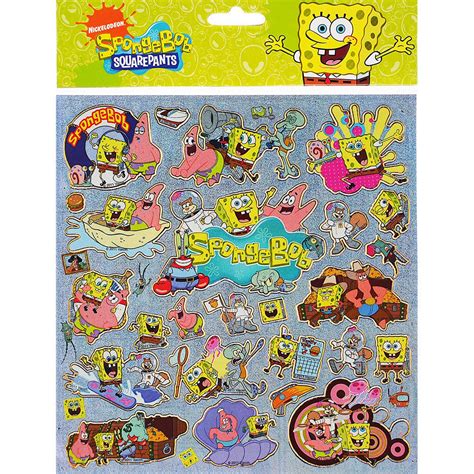 Spongebob Authentic Licensed 12 Sheets Of Stickers