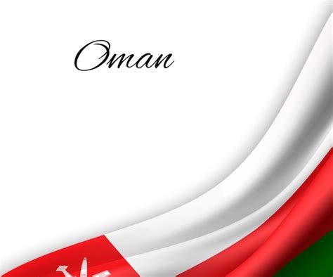 Premium Vector Waving Flag Of Oman On White Background