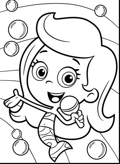 Bubble Guppies Molly Coloring Pages at GetColorings.com | Free printable colorings pages to