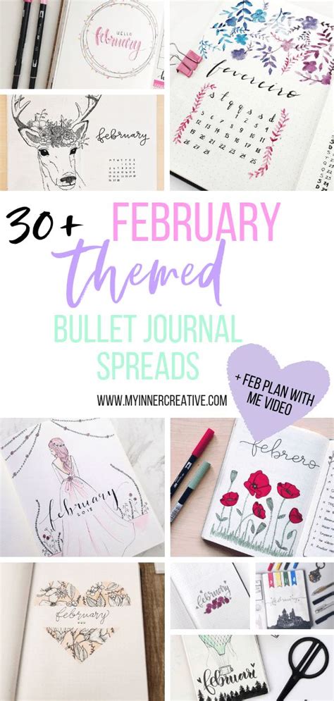 February Bullet Journal Planning Plan With Me My Inner Creative