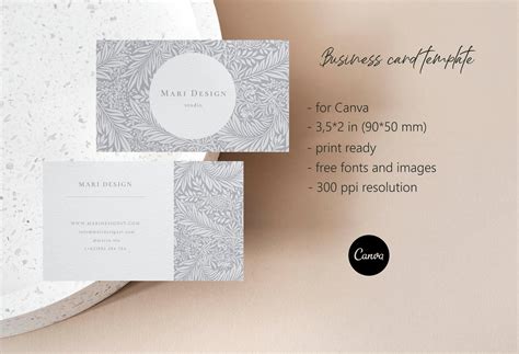 Canva Professional Business Card Template Premade Business Etsy