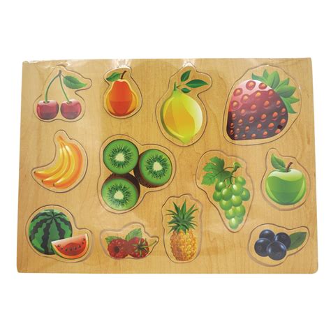 Wooden Puzzle Board Fruits Vip Educational Supplies Pte Ltd