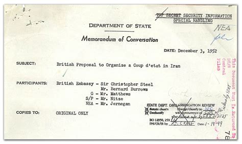 1953 iran coup new u s documents confirm british approached u s in late 1952 about ousting