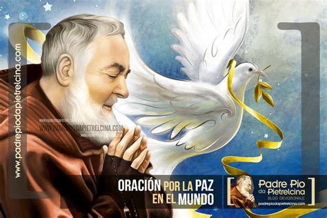 Oración Por La Paz En El Mundo A San Padre Pío