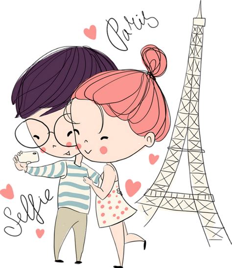 ♥ Amoureux Png Tube St Valentin Dessin Paris Love ♥