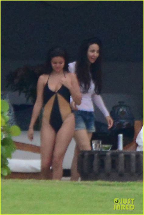 Selena Gomez Shows Off Cute One Piece Swimsuit During Puerto Vallarta