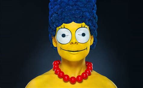Marge Simpsons In Echt Gekonntes Serien Make Up Seriesly Awesome
