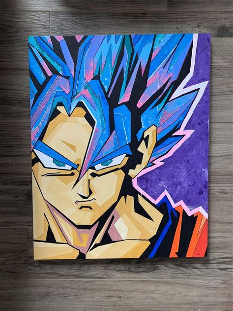 Dragon Ball Z Goku Painting Etsy