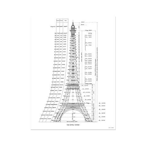 The Eiffel Tower Structural Calculations White Hahnemühle German
