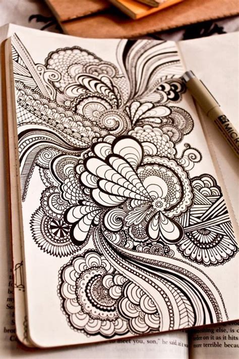 When you sketch, your drawing doesn't have to be perfect. 40 Beautiful Doodle Art Ideas - Bored Art