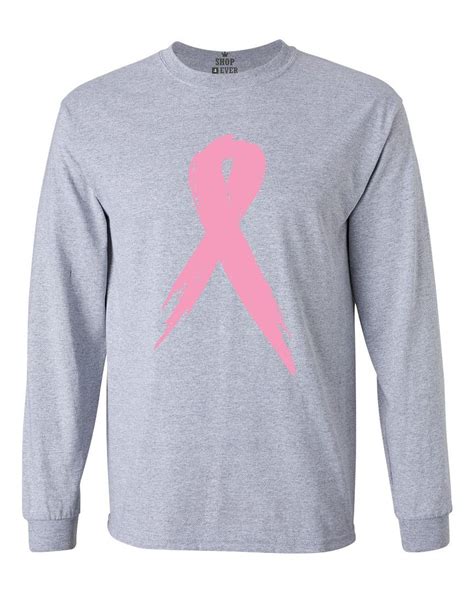 pink ribbon long sleeve breast cancer awareness hope survivor shirts ebay