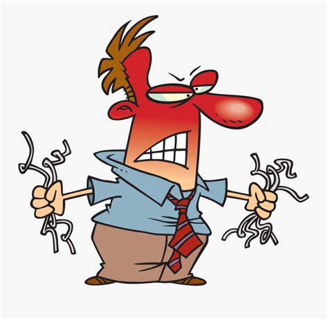 Old Clipart Slow Person Angry Guy Cartoon Free Transparent Clipart