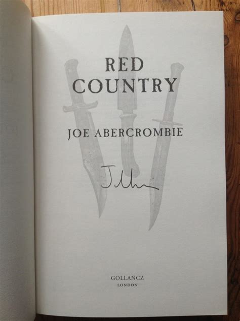 Red Country By Abercrombie Joe New Hardcover 2012 1st Edition
