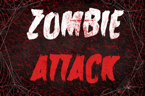 Zombie Attack Halloween Font By ampersand | TheHungryJPEG.com