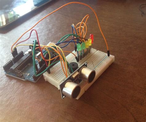 Arduino Distance Detector With A Buzzer And Led S Arduino Arduino