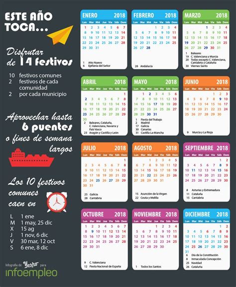 Calendario De Festivos En España Calendario Con Festivos Calendario