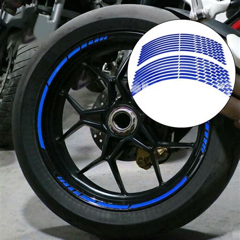 Free Next Day Delivery Niome 16pcs 18 Wheel Decals Strips Motorcycle