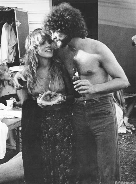 Stevie And Lindsey Backstage At The Sunday Break II Show In Austin TX