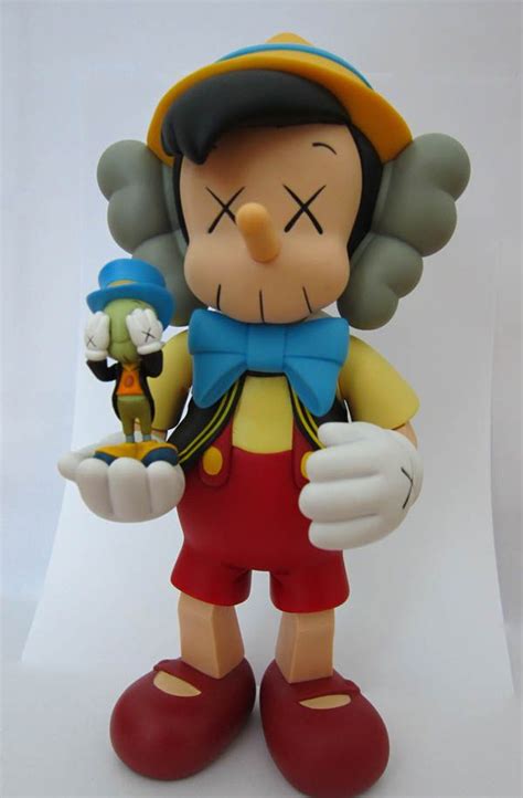 Kaws Pinocchio With Jiminy Cricket Original Fake Disney Kaws