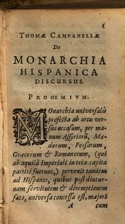 Th Campanell De Monarchia Hispanica Discursus Tommaso Campanella