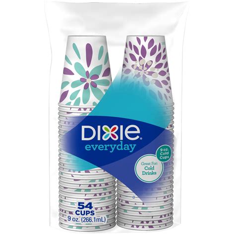 Dixie Everyday 9oz Cold Beverage Paper Cups 54ct Walmart Com