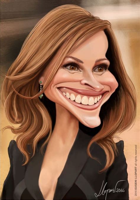 Julia Roberts Funny Caricatures Celebrity Caricatures Celebrity