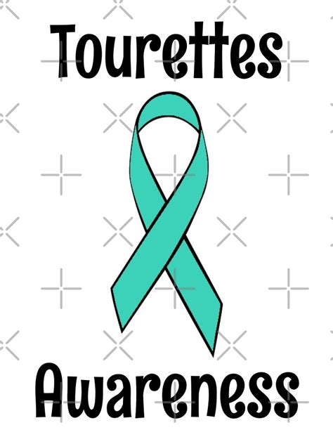Tourettes Awareness Ribbon Metal Print By Divinedesigns11 Redbubble
