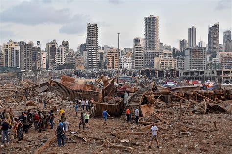 Aftermath Photos From Beiruts Massive Explosion Time