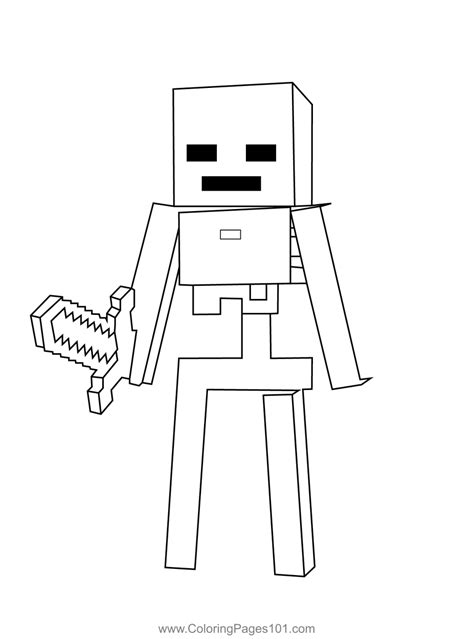 Minecraft Mutant Zombie Coloring Pages