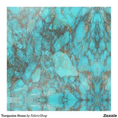 Turquoise Stone Fabric Interesting Art Stone Wrapping Printing On