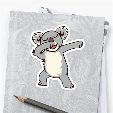 Koala Bear Dabbing Dabbin Koalas T And Present Sticker By