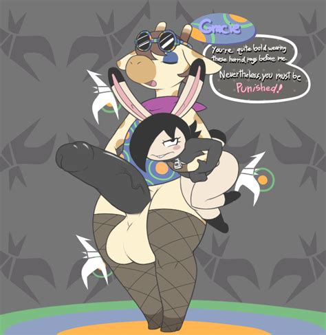 Rule 34 Aintsmart Animal Crossing Balls Black Hair Bottomless Clothed