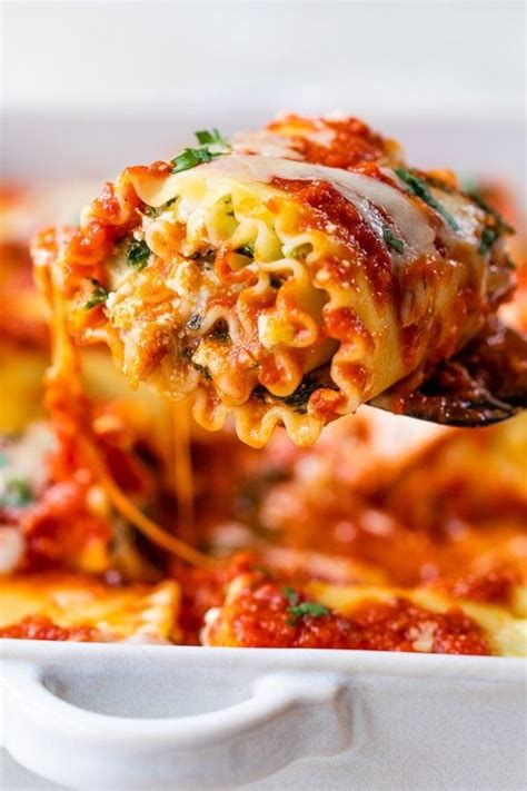 Spinach Artichoke Lasagna Roll Ups Skinnytaste Blogpapi