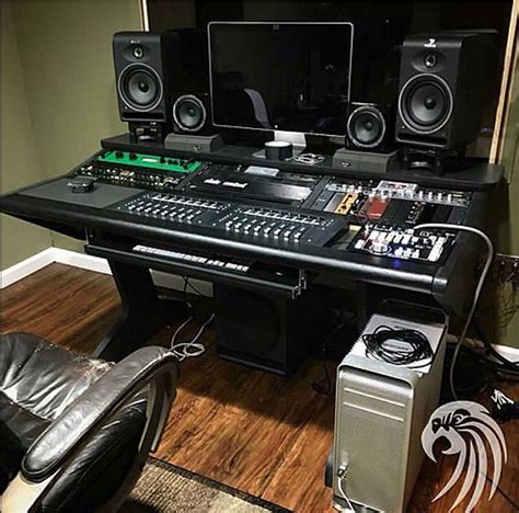 Searching for the best music production desk? Gaming Desks | Recording studio home, Music studio room, Home recording studio setup