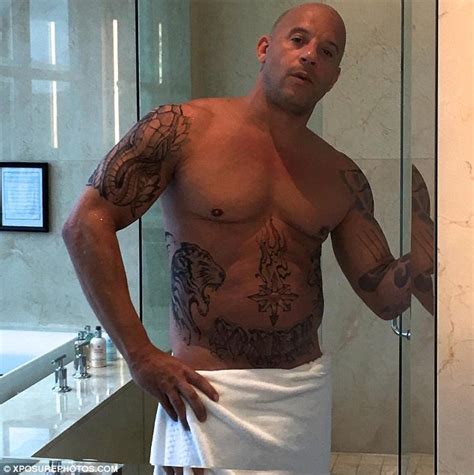 Browse all wallpapers tagget with this tag: Vin Diesel poses shirtless as he takes an Instagram selfie ...