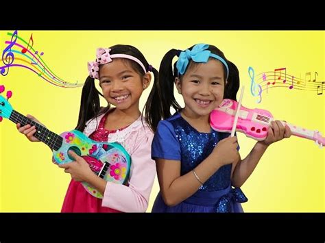 Jannie And Emma Plays Guitar Music Toys And Sing Kids Songs Nursery Rhymes