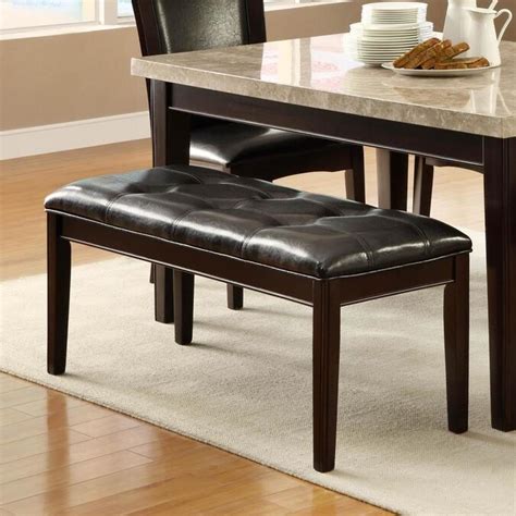 Homelegance Hahn Black Dining Bench In The Dining Benches Department At