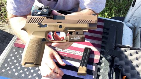 Sig Sauer P M Army Review With Sig Romeo Red Dot Part Youtube