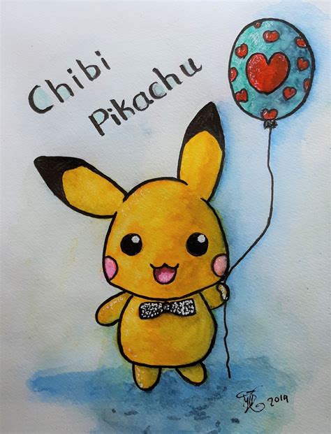 Chibi Kawaii Pikachu Drawing Pikachu Ddlg Cute Kawaii Chibi