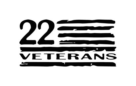 Veterans Suicide Awareness 22 A Day American Flag Die Cut Etsy