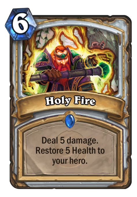 Free shipping on orders over $25 shipped by amazon. Holy Fire - Hearthstone Card